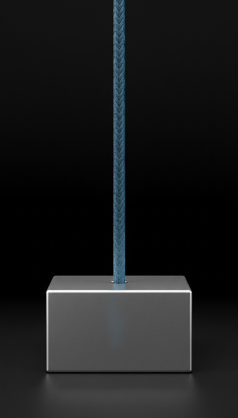 Steel blue reinforced braided cable